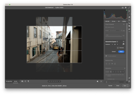 Generative Expand comes to Adobe Camera Raw – and Lightroom won't be far behind