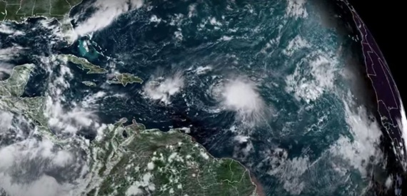 Weather satellites watch Tropical Storm Fiona develop in the Atlantic (video)