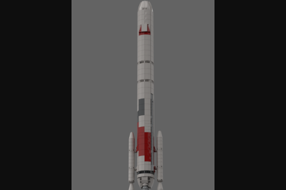 Lego fan renders Vulcan Centaur for rocket's debut flight