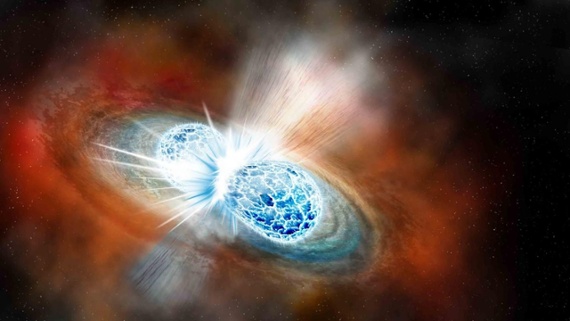 JWST spots violent collision between neutron stars