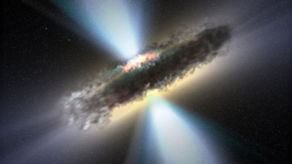 Galaxies hide supermassive black holes behind dust walls