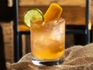 Craft cocktail at an upscale bar