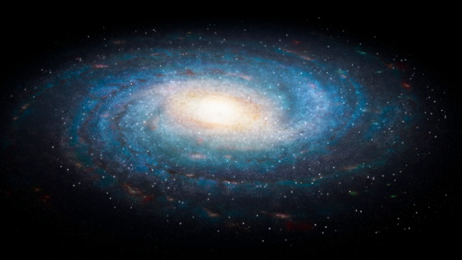 How many galaxies orbit the Milky Way?