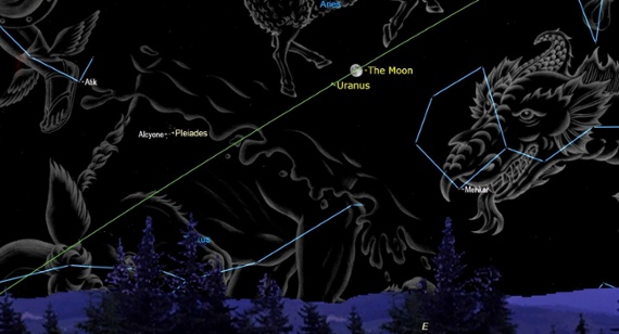 Watch the moon pass in front of Uranus early Wednesday (Oct. 12)