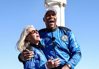 Michael Strahan can't get enough of space after Blue Origin launch