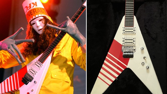 Buckethead is selling his iconic, one-of-a-kind Jackson KFC KV2 Custom V model