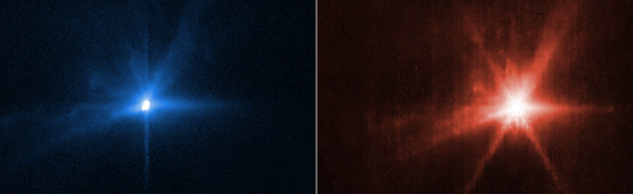 NASA's DART asteroid impact seen by James Webb Space Telescope. (Hubble, too!)