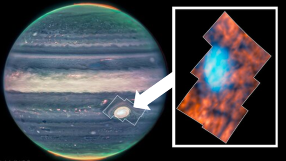 JWST spies strange shapes above Jupiter's Great Red Spot