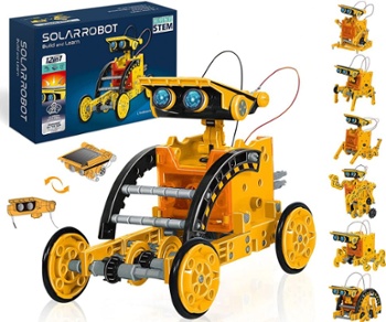 This 12-in-1 solar powered robot STEM kit is 35% off at Amazon now