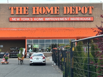 The Home Depot store with large garden center in parking lot, Queens, New York. (Photo by: Lindsey Nicholson/UCG/Universal Images Group via Getty Images)
