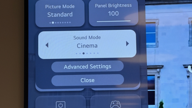 LG OLED TV settings