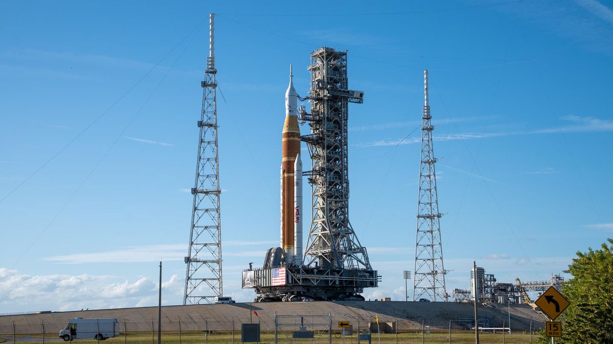 Watch NASA's Artemis 2 moon rocket roll out tonight