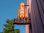 AUSTIN, TEXAS - JUNE 13: An Alamo Drafthouse movie theater is seen on June 13, 2024 in Austin, Texas. Sony Pictures Entertainment has acquired the 27-year-old dine-in theater chain Alamo and its 35 locations around the country. The acquisition comes amid box office slumps, and declining revenue as moviegoers in recent years have become more occupied with streaming services at home. (Photo by Brandon Bell/Getty Images)