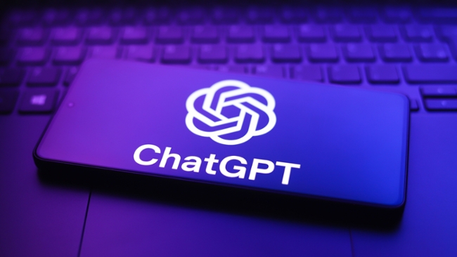 ChatGPT logo on a phone