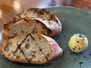 Char-grilled sourdough baguette with whipped butter