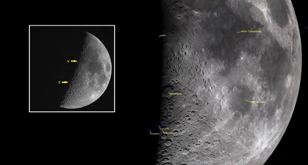 Wednesday, March 25: The Lunar X and V&nbsp;