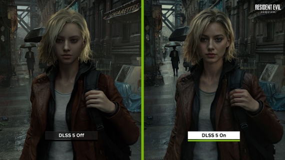 side by side comparison images of woman in Resident Evil Requiem sh