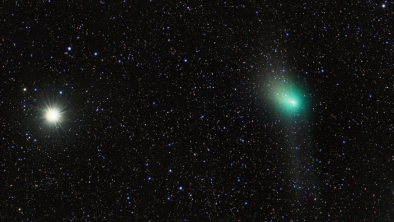 Green comet may be heading out of the solar system