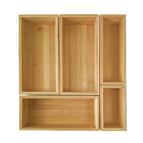 Bamboo Drawer Organisers, Amazon