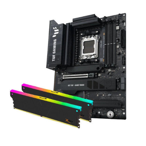 Asus/V-Color TUF Gaming X870E-Plus WiFi7 Motherboard and Manta XSky DDR5-6400 32GB (2x 16GB) RAM: was $829.88 now $449.89 at Newegg