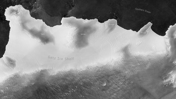 Antarctic ice shelves have lost 74 trillion tons of water