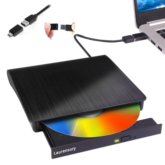 Laurensory External DVD Drive +/- RW: was $21.99 now $9.99 at Woot!