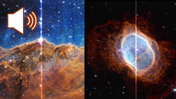 Iconic James Webb Space Telescope images turned into music