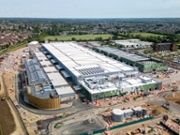 Aerial view of a large Google Data Centre being built in Cheshunt, Hertfordshire, UK on 31st May 2025