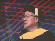 Nvidia CEO Jensen Huang delivers the commencement address at Carnegie Mellon University, on May 10, 2026.