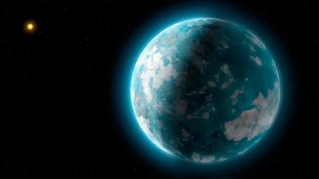 Super-Earth orbits in and out of star's habitable zone