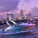 Squalo boat on a river in Vice City
