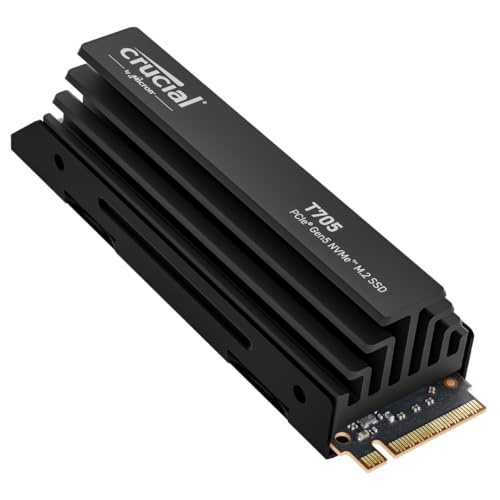 Crucial T705 2TB Gen 5.0 PCIe NVMe M.2 SSD (Heatsink Version): was $413 now $259