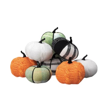 Mini Knit & Plaid Pumpkins Set, Target