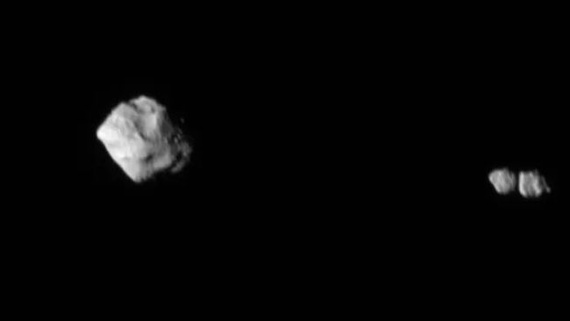 Strange moon of asteroid Dinkinesh is weirder than thought