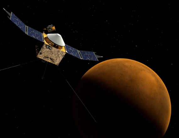 Mars orbiter sees 1st sighting of simultaneous auroras