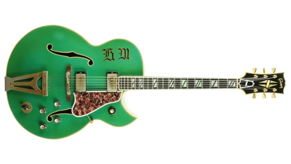 This could be the funkiest finish on a vintage archtop you’ve ever seen