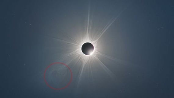Photos capture mega solar storm during solar eclipse