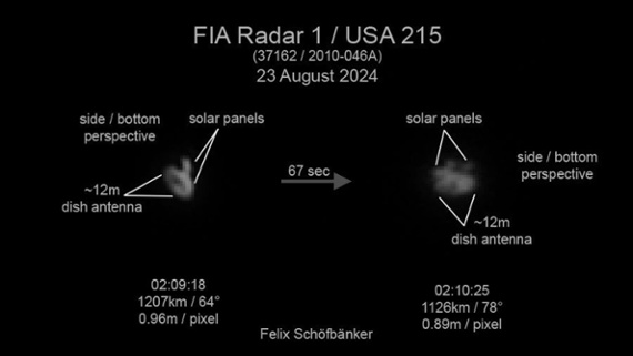 Satellite tracker photographs secret spacecraft