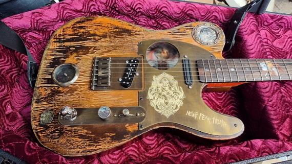 Johnny Depp’s “Shipwreck” guitar is one of the wildest custom builds you’ll see this year