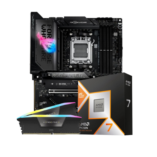 Combo: AMD Ryzen 7 9800X3D / Corsair Vengeance RGB 32GB (2 x 16GB) DDR5-6400 RAM / Asus X870E-E Gaming Motherboard: was $1,263.97 now $1,054.98 at Newegg