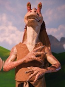 Jar Jar Binks is enjoying his redemption arc