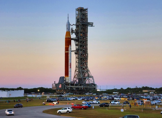 Watch NASA roll Artemis 1 moon rocket off the launch pad tonight