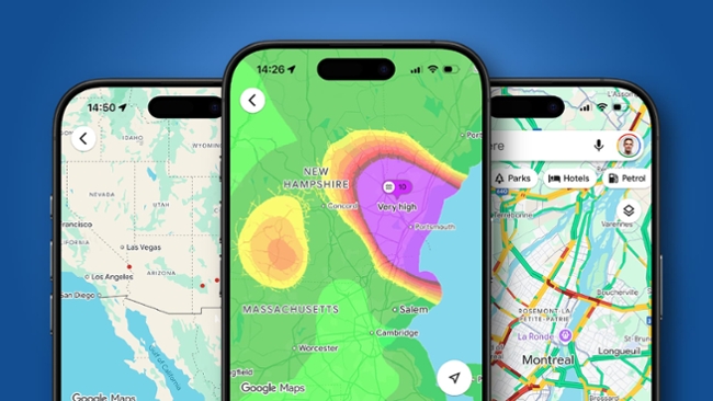 Google Maps on a phone