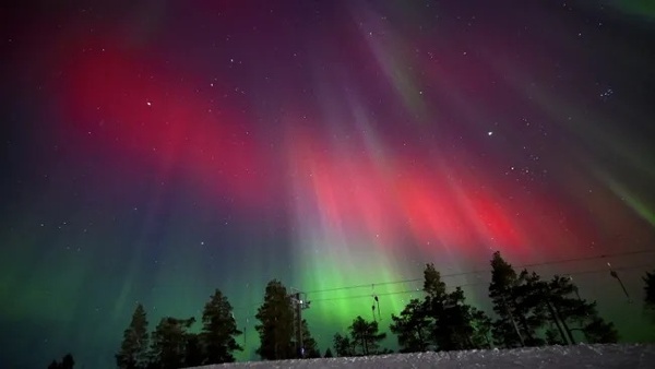 Skywatchers photograph storms spark New Years auroras