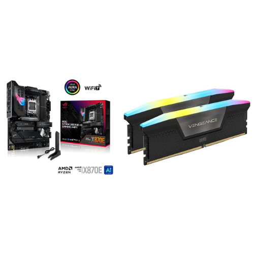 ASUS ROG STRIX X870E-E GAMING WIFI Bundle with 32GB Corsair Vengeance DDR5: was $884.98 now $639.99 at Newegg