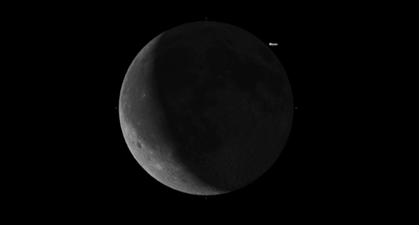 Monday, May 11: Predawn earthshine