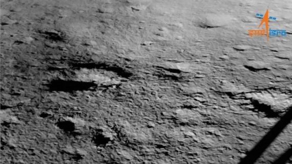 Photos from India's Chandrayaan-3 moon lander