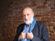 Carlo Petrini, Founder International Slow Food Movement, Venice, Venezia, Italy, 28th August 2014. (Photo by Leonardo Cendamo/Getty Images)