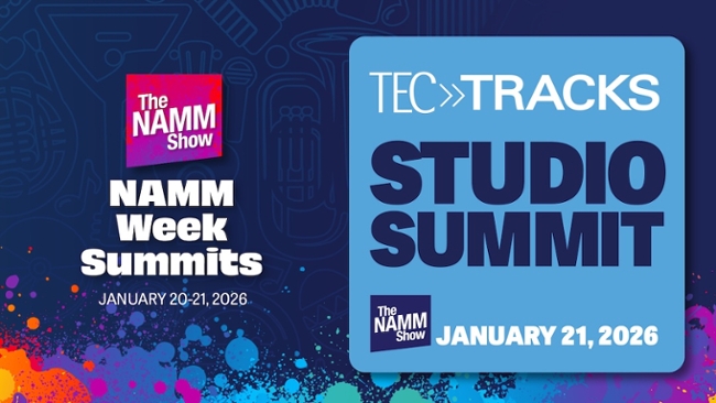 NAMM 2026 TEC Tracks Studio Summit