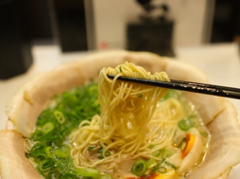 Hakata Tonkotsu Ramen noodles in Fukuoka, Japan